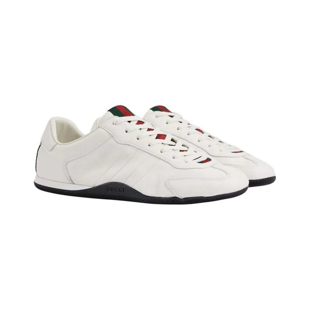 Gucci Leather Sneaker, White